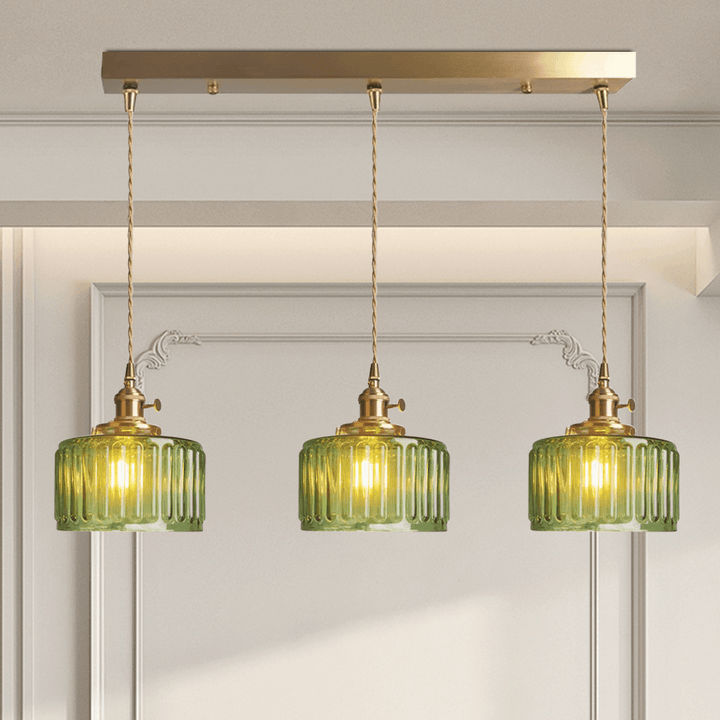 Suspension Vintage Verre Cylindrique - éclairage intérieur
