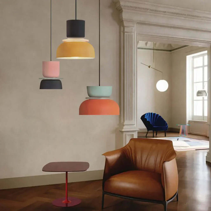 Lampe Suspendue Nordique Dulcy Color Block