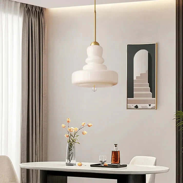 Suspension Verre Design Gourde - Éclairage Intérieur