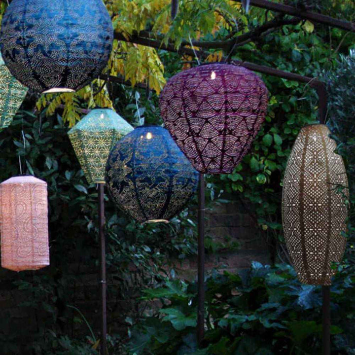 Lot de 5 Lanternes Solaires Extérieures Décoratives