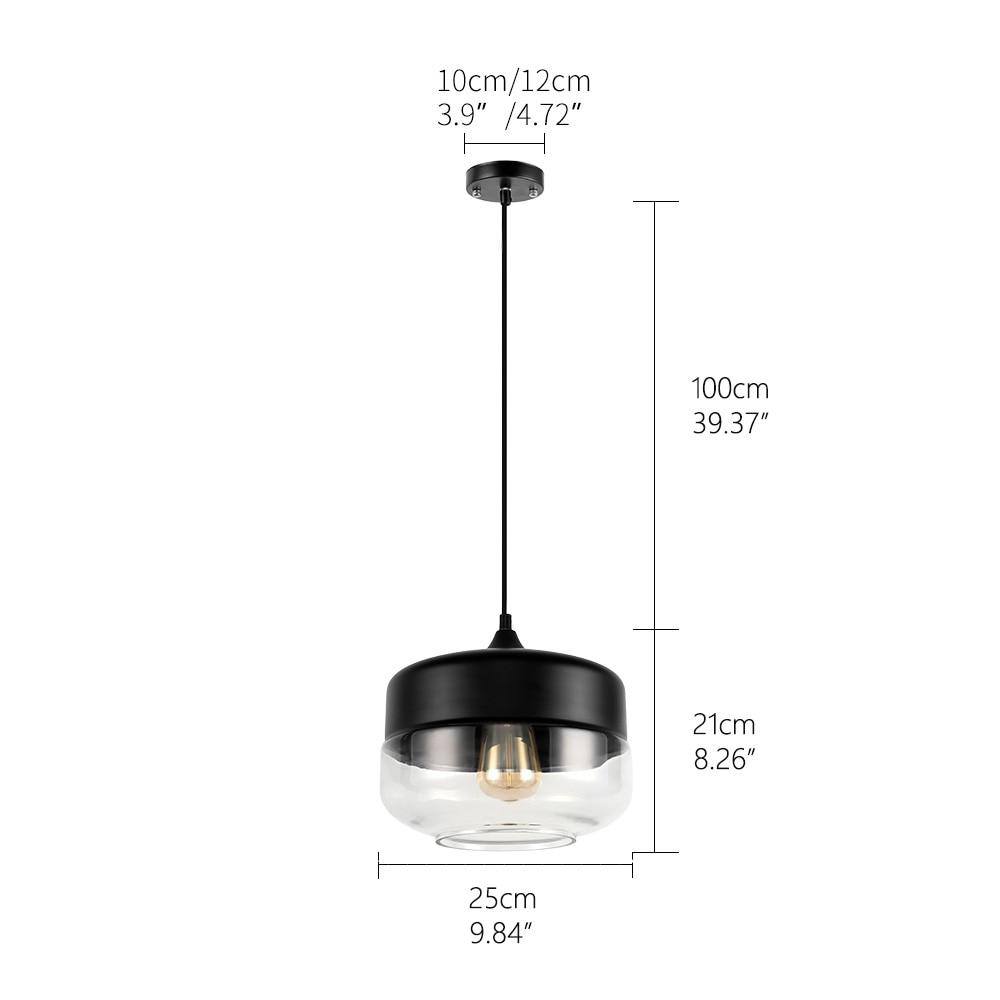 Suspension Tambour Verre - Luminaire Design