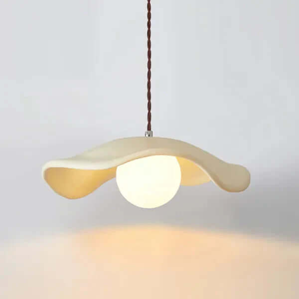 Suspension Design Feuilles Lotus Wabi Sabi
