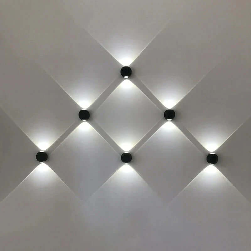 Applique murale en aluminium de forme sphérique