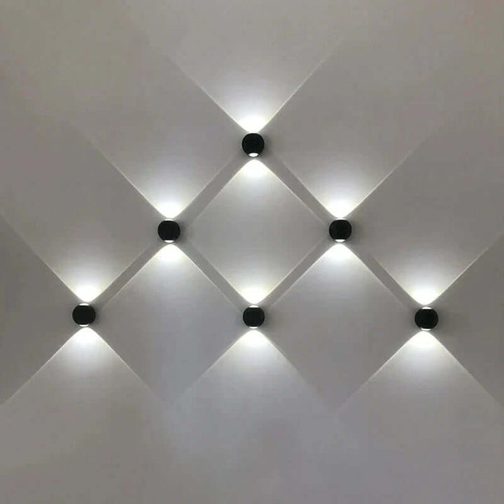 Applique murale en aluminium de forme sphérique