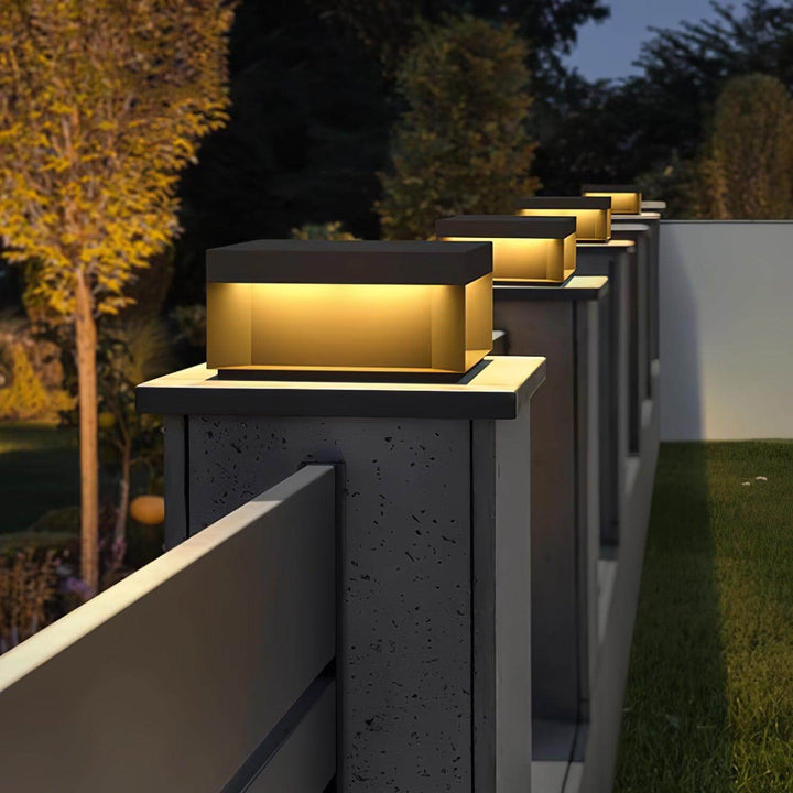 Boîtier Luminaire Extérieur - Éclairage Poteau Solaire LED