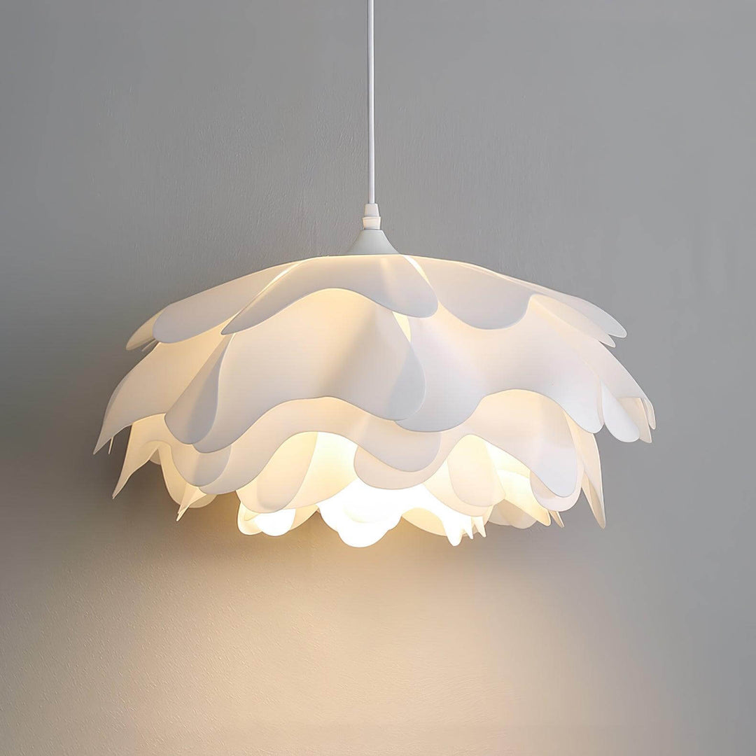 Lampe Pendante Blanche En Forme De Fleur