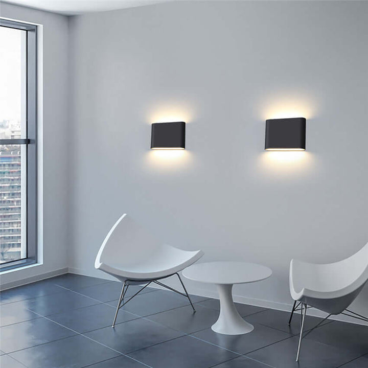 Applique Murale Extérieure LED Moderne - Éclairage Haut et Bas