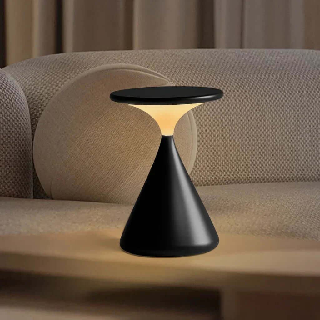 Lampe de table sans fil design sablier