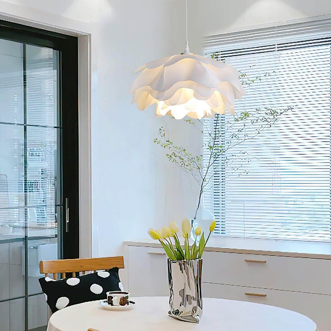 Lampe Pendante Blanche En Forme De Fleur