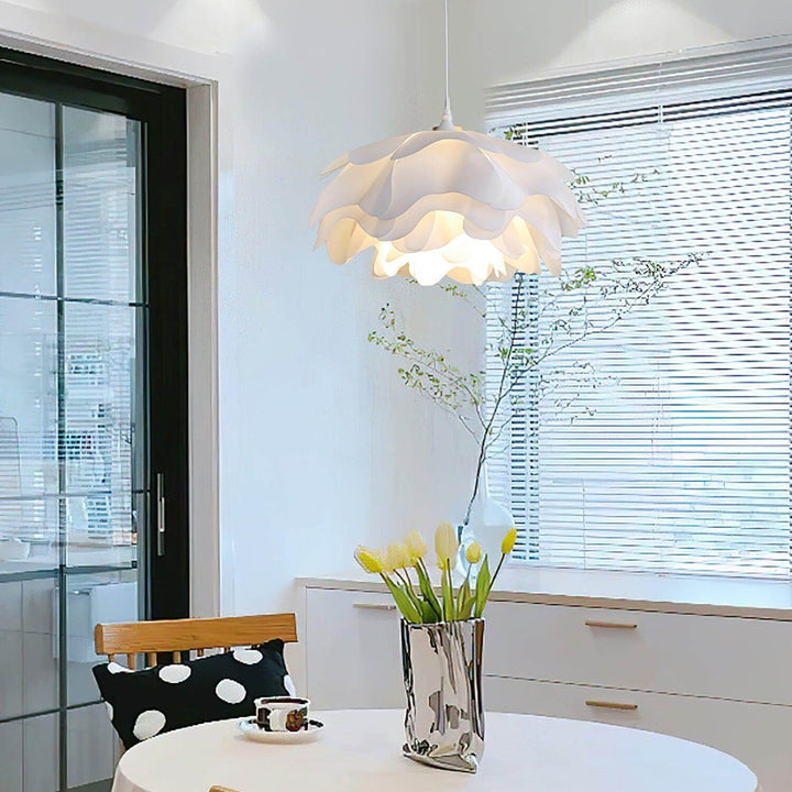 Lampe Pendante Blanche En Forme De Fleur