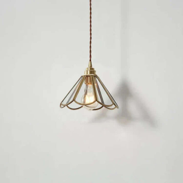 Lampe Pendante En Verre En Laiton