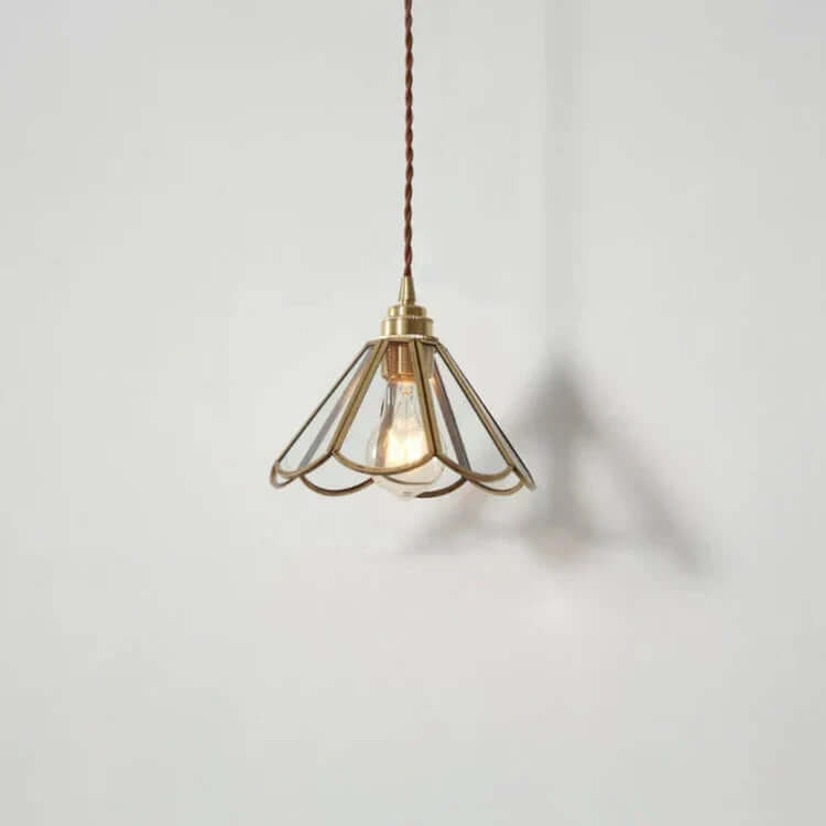 Lampe Pendante Verre & Laiton - Éclairage Chic & Design