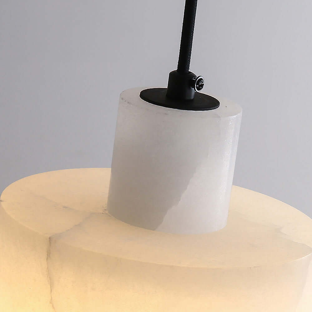 Suspension Lumineuse Minimaliste en Marbre