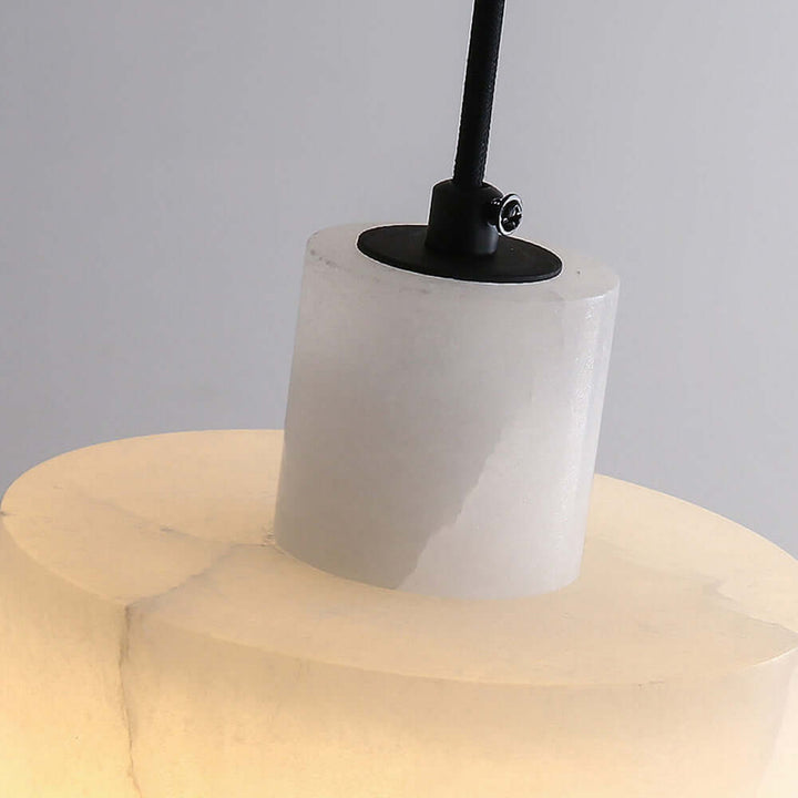 Suspension Lumineuse Minimaliste en Marbre