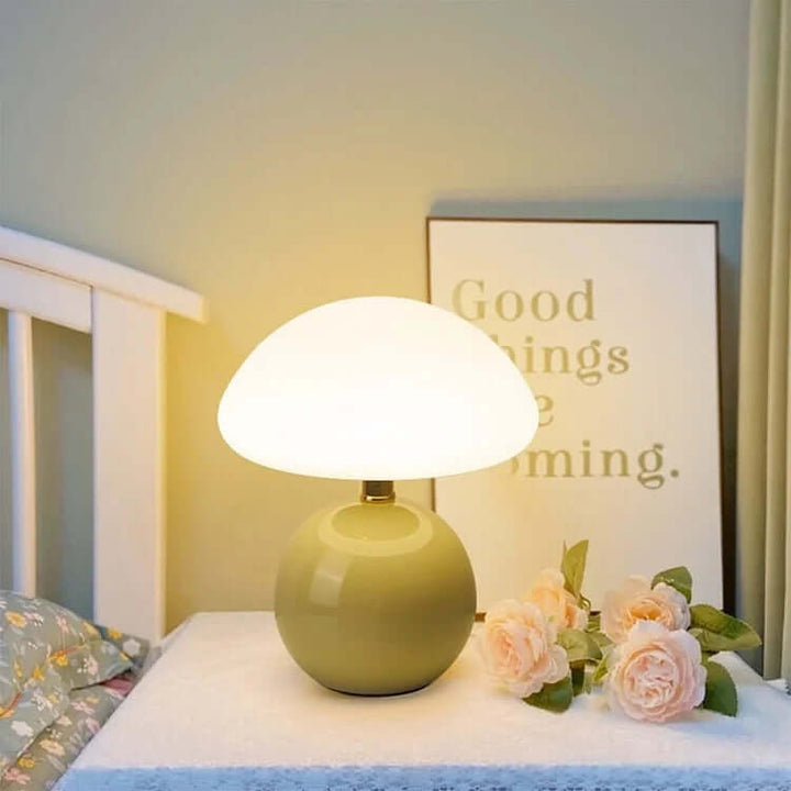 Lampe Champignon Crème Française