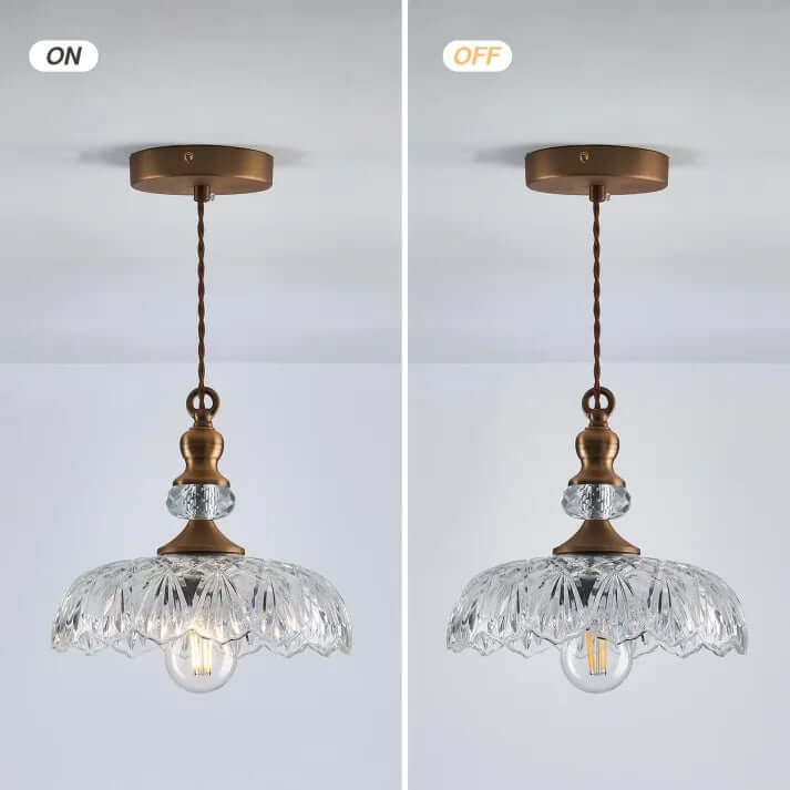 Mini-Lampe Pendante En Verre Pour Îlot De Cuisine Mid Century