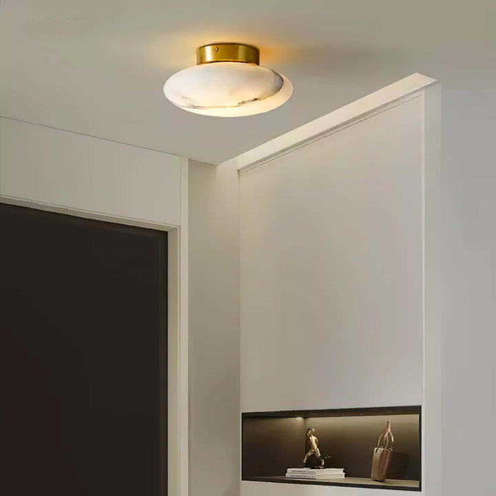 Plafonnier Ovale En Albâtre