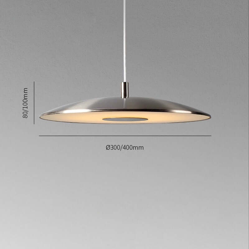 Suspension Luminaire LED Fer Nickel - Design Moderne