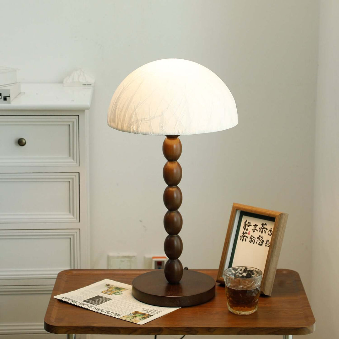 Lampe de table design abat-jour papier - Éclairage d'ambiance