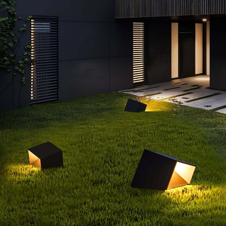 Lampe Solaire Extérieure Cube - Jardin Design