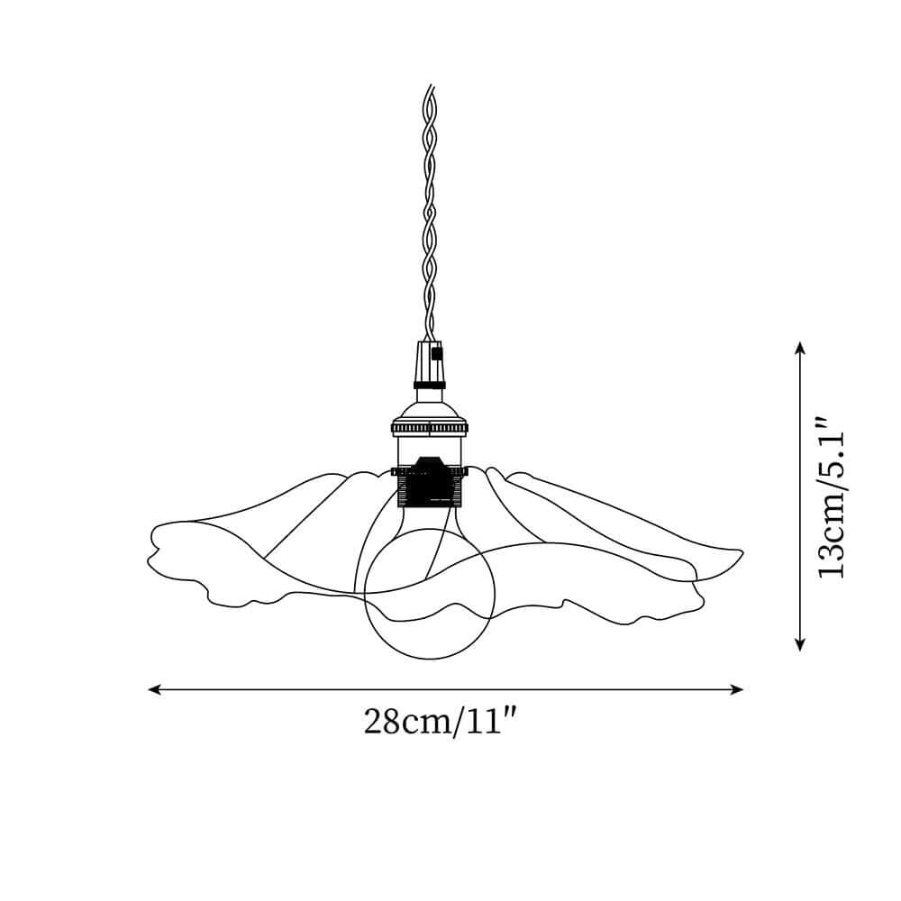 Fleur Lampe Suspendue En Verre
