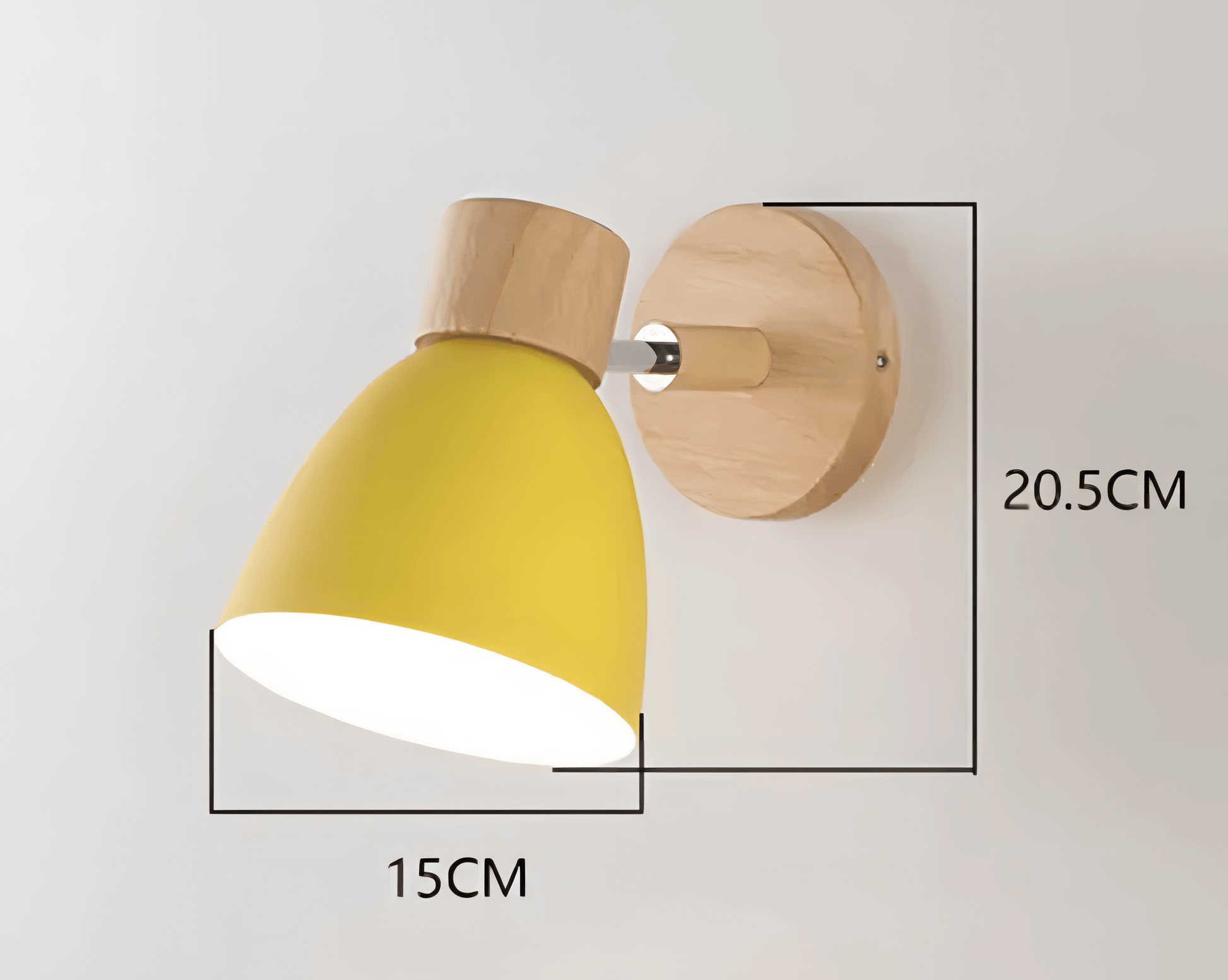 Jandiel - Wood Nordic Modern Hanging Switch Wall Lamp (Lampe Murale Suspendue À Interrupteur)