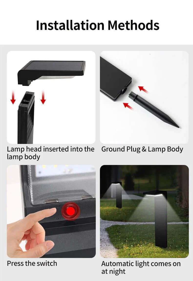 Lampe Solaire Extérieure Design Moderne