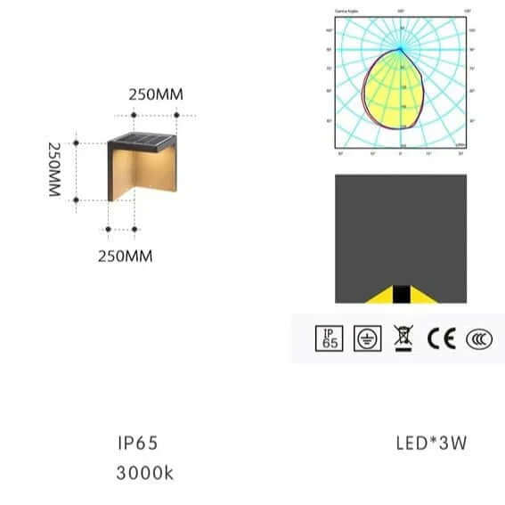Lampe Solaire Extérieure Design Minimaliste