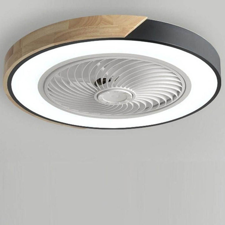 Ventilateur Plafond LED Intégré Rond Carré - Silencieux
