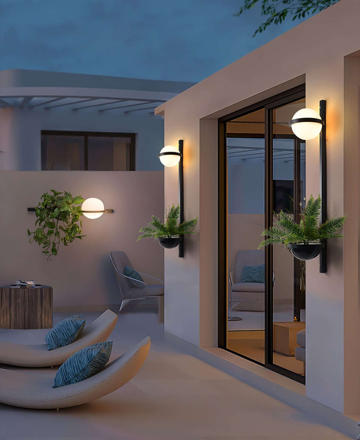 Applique Murale Extérieure Design Moderne - Éclairage LED Intégré