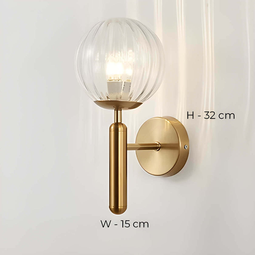 Clair - Lampe Murale En Verre Artisanal