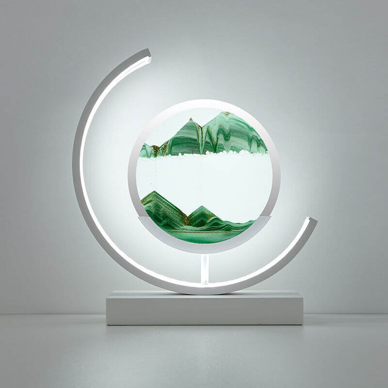 Lampe de Table Sable Mouvant 3D: Détente et Décoration