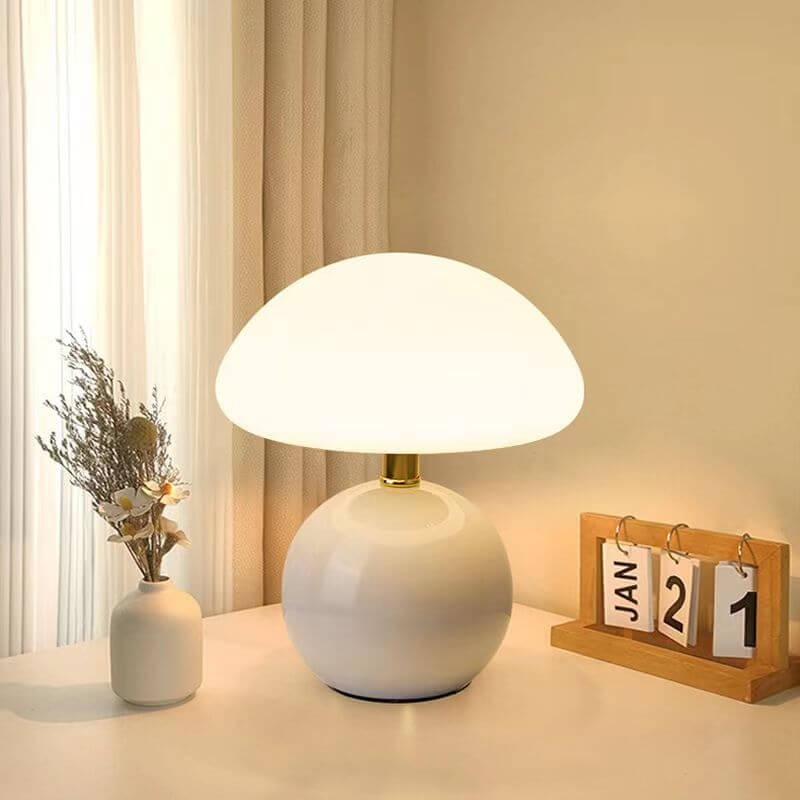Lampe Champignon Crème Française