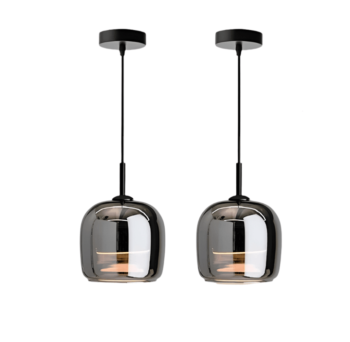 Suspension Verre Noir - Luminaire Design Nordique