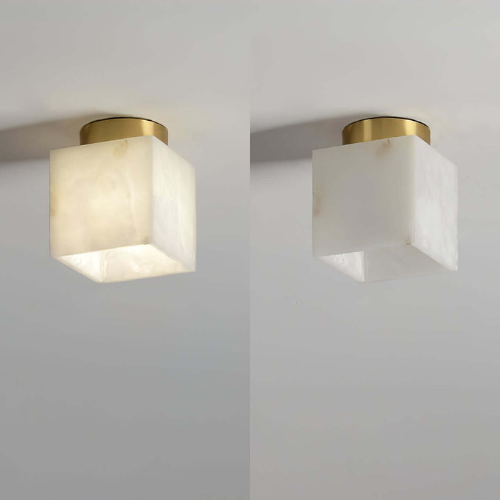 Plafonnier En Albâtre Lunaire
