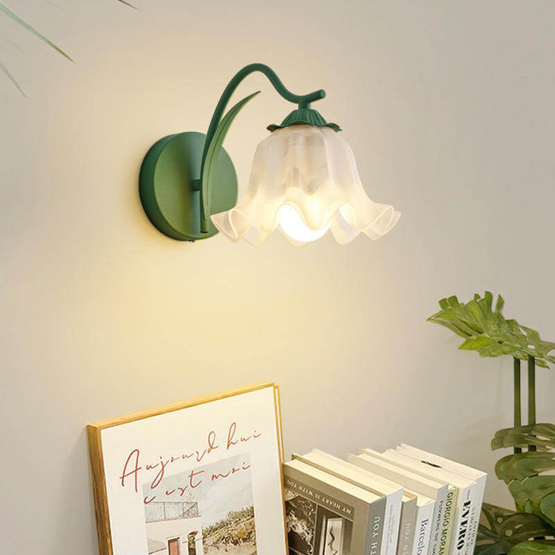 Lampe Murale Rétro À Fleurs De Jardin