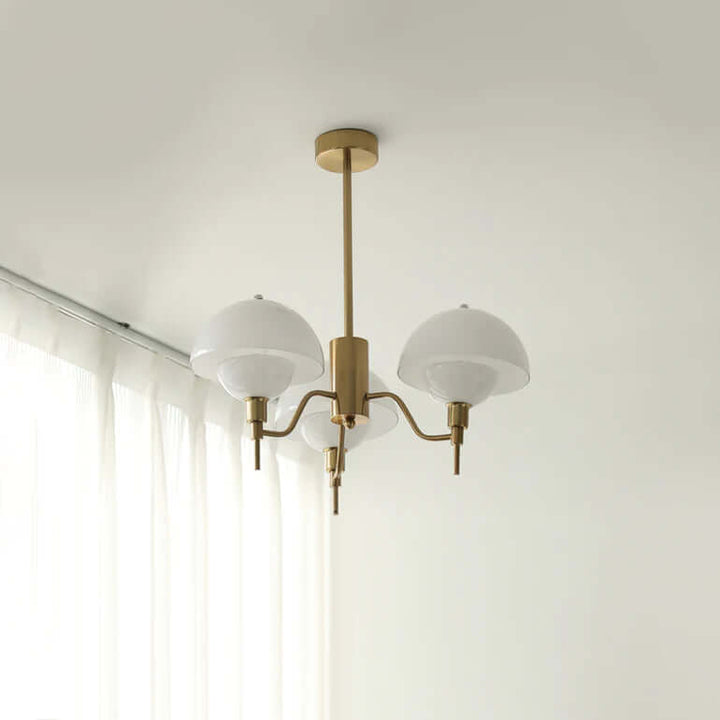 Lustre Crème Bulle - Éclairage Salon Chic