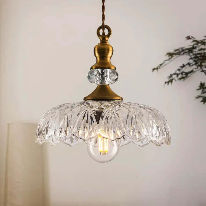 Suspension Verre Ilot Cuisine Style Mid-Century