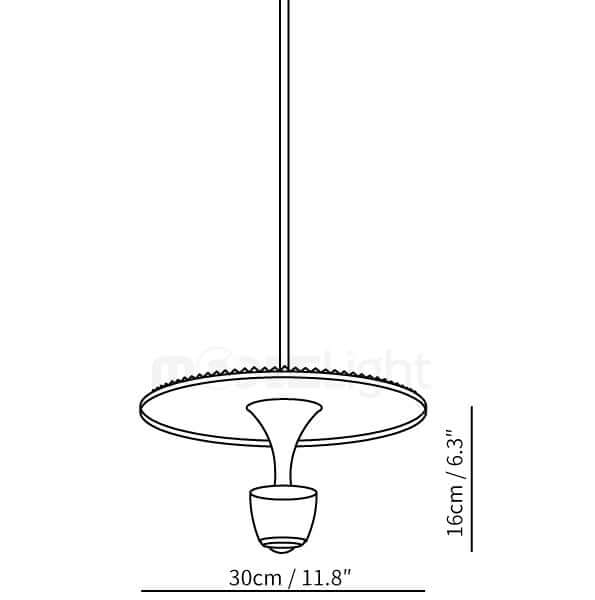 Lampe Pendante Moderne À Leds En Forme De Disque