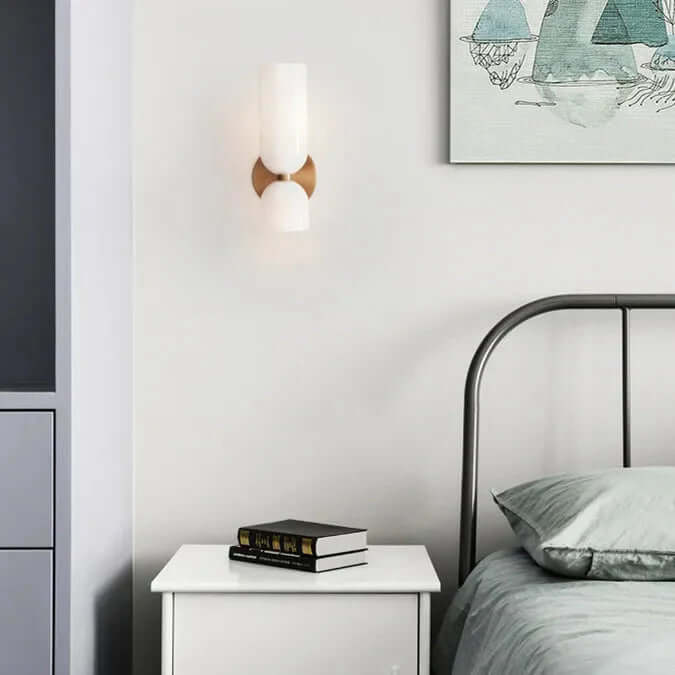 Applique Murale Led À Double Tête En Verre