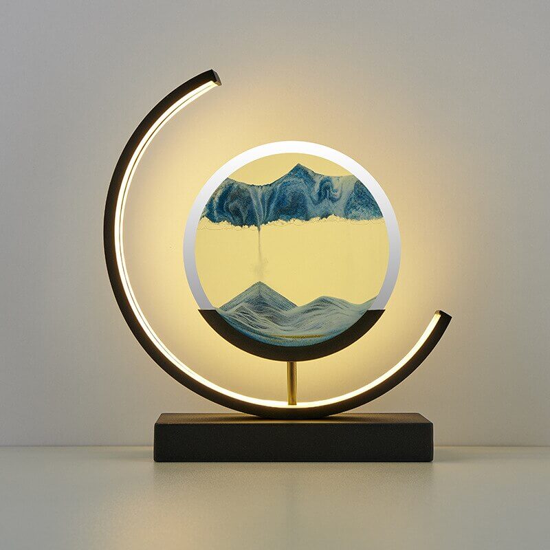 Lampe de Table Sable Mouvant 3D: Détente et Décoration