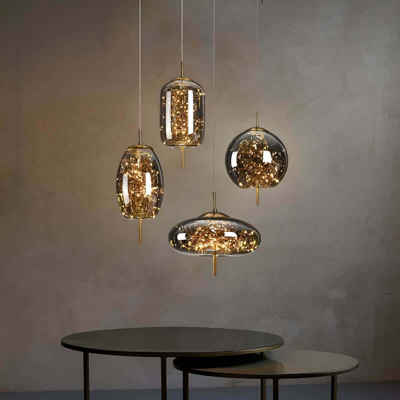 Essence | Suspension Exquise En Verre Brun