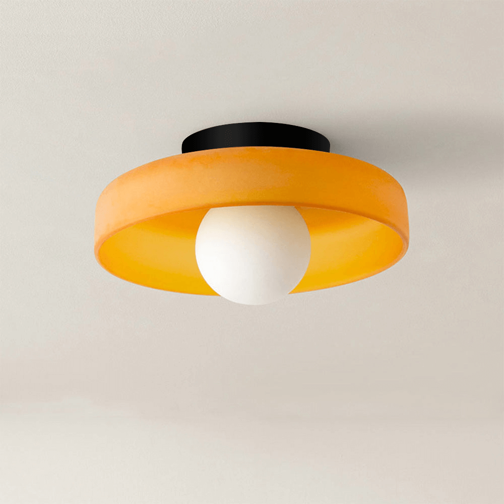 Plafonnier Rond Moderne en Verre - Éclairage Intérieur