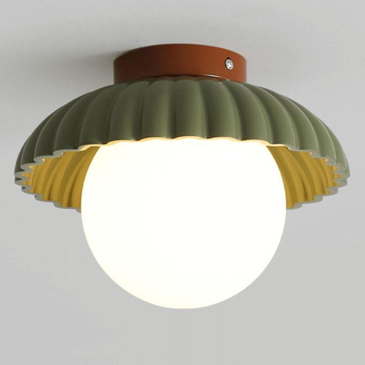 Plafonnier Fer et Verre - Éclairage Intérieur