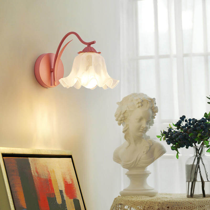 Lampe Murale Rétro À Fleurs De Jardin