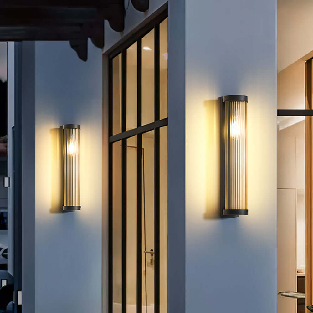 Lampe Extérieure Cylindrique Solaire LED IP65