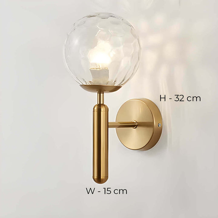 Clair - Lampe Murale En Verre Artisanal