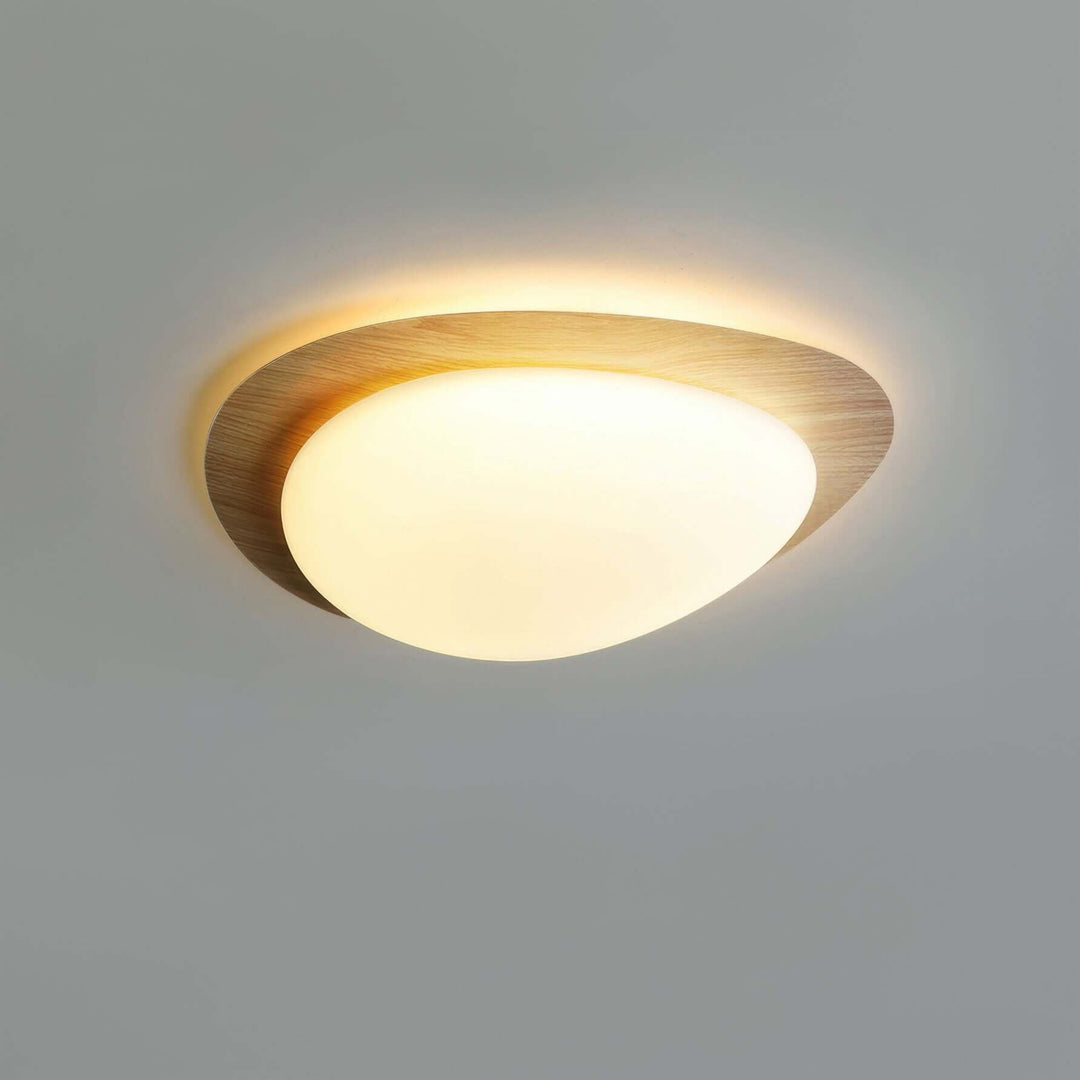 Plafonnier LED Bois Grain - Luminaire Design Minimaliste