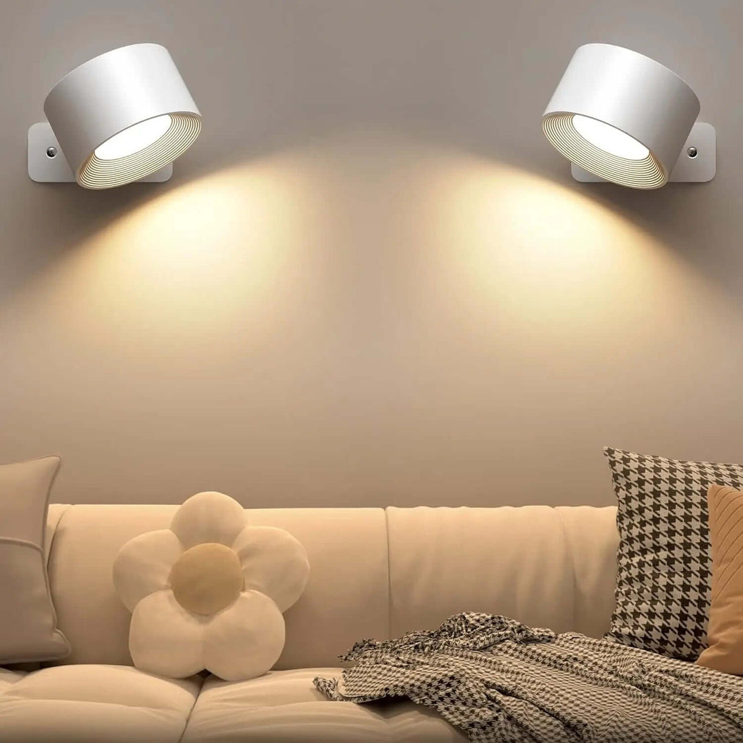 Lampe LED Murale 360° Rechargeable - Éclairage Sans Fil