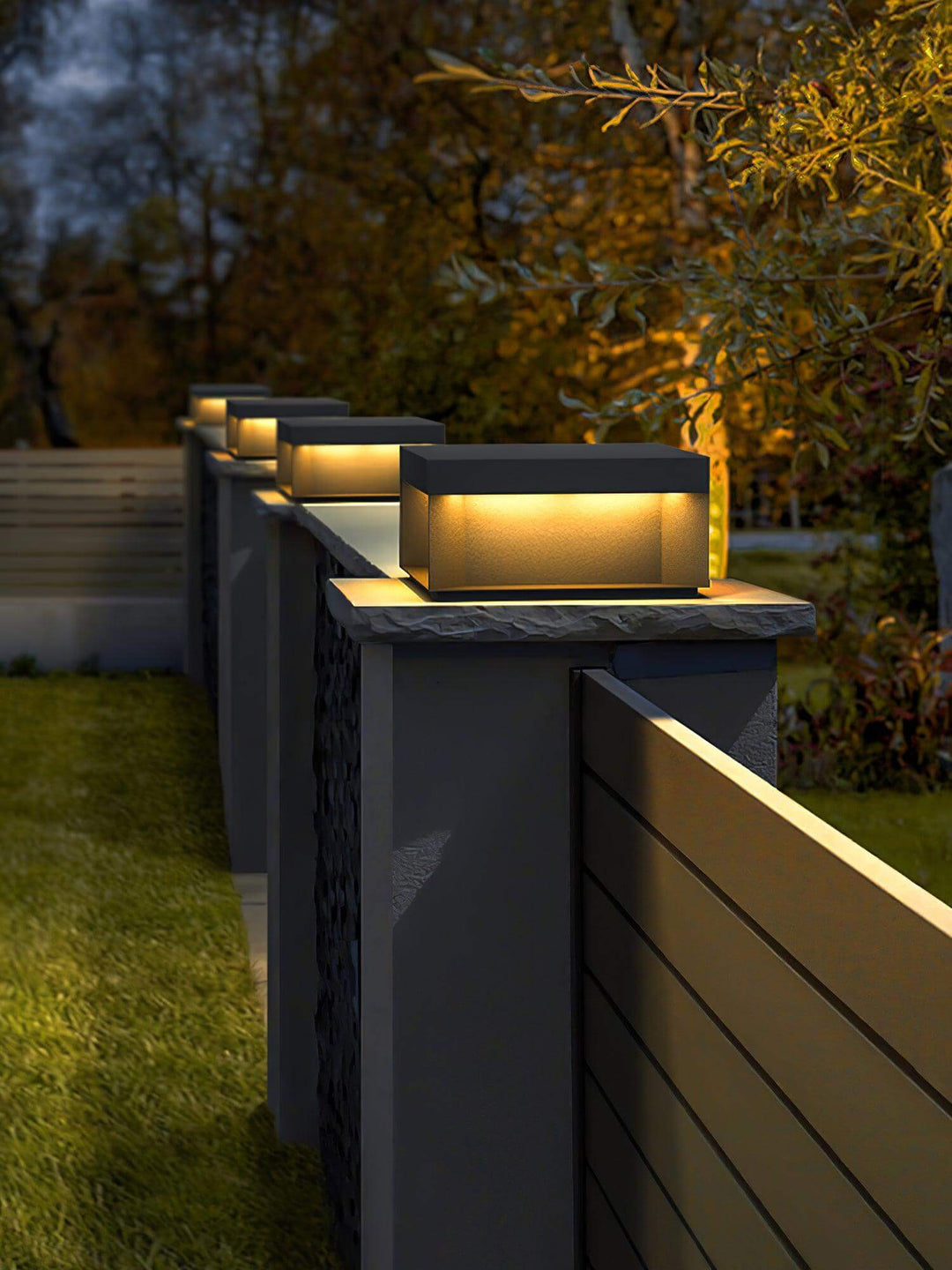 Boîtier Luminaire Extérieur - Éclairage Poteau Solaire LED